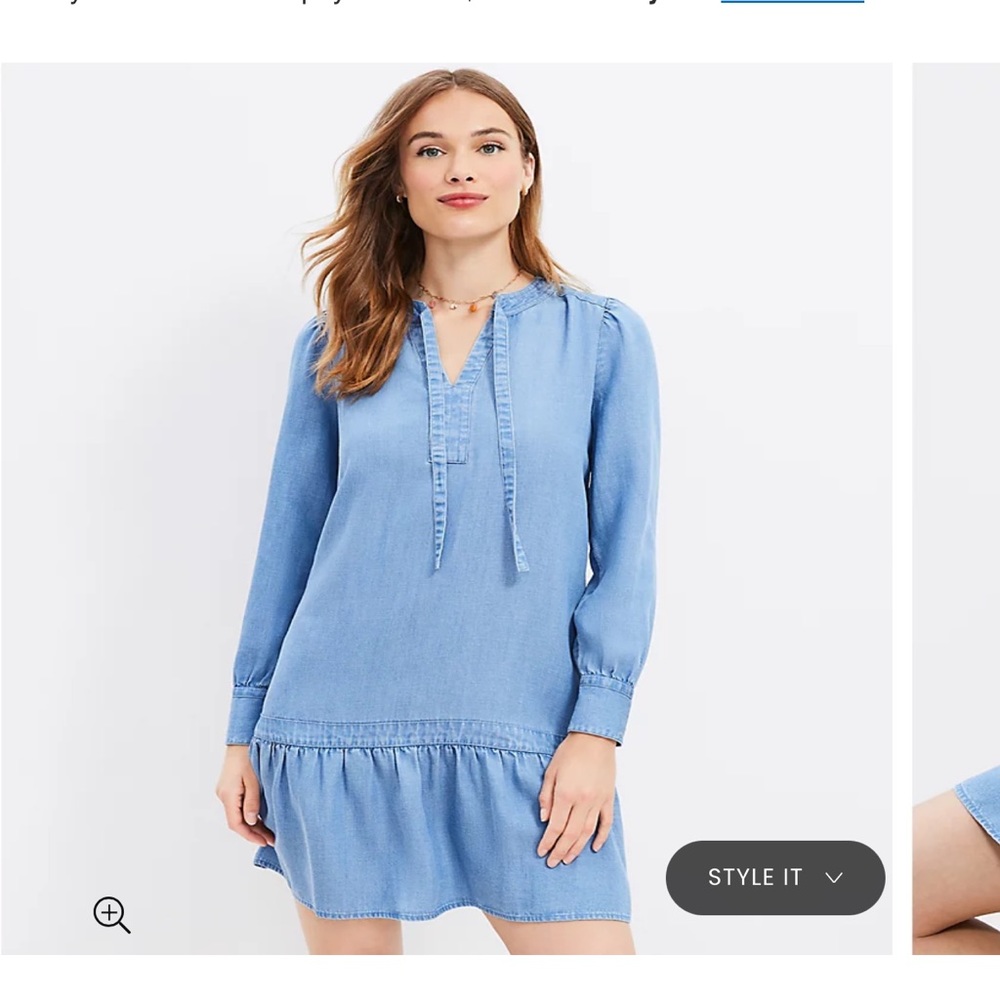 Ann Taylor loft chambray dress. 2 sizes available: Large Tall.  XL Tall.